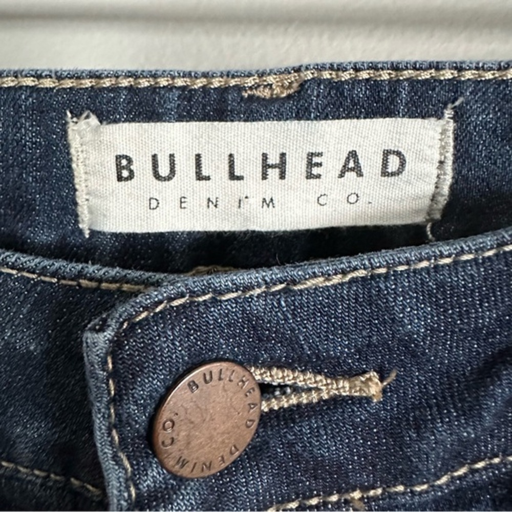 Bullhead‎ Denim Mid-Rise Skinniest Skinny Jeans | Dark Wash - Picture 3 of 8